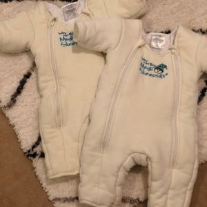 Set of 2 Merlin’s Magic Sleepsuits - 3 to 6 months